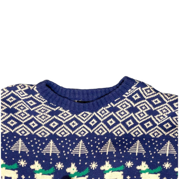 Blizzard Bay Men's Ugly Festive Christmas Llama Sweater Small Cotton Casual - Picture 3 of 10
